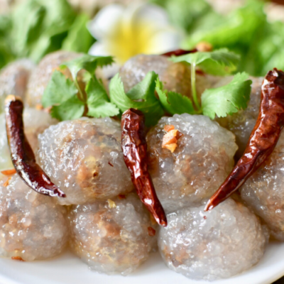 Tapioca Dumplings – Sakoo Yat Sai  ສະຄູຍັດໃສ້
