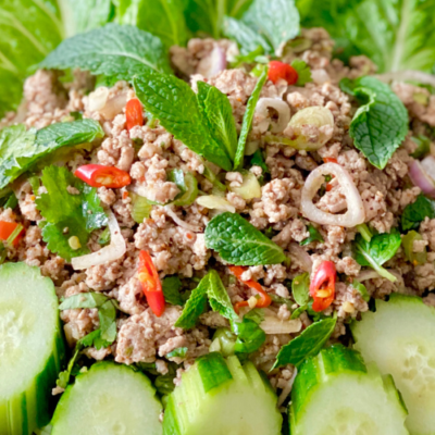 Lao Larb Moo – Lao Pork Salad ລາບໝູ