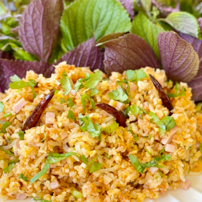 Naem Khao – Coconut Rice Salad ແໜມເຂົ້າ